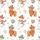 Cozy Winter Fans' Whimsical Watercolor Highland Cow Snowman Pattern, Knitted Hats, Hot Cocoa, Berries Satin Pajamas Set - 2