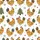 Animal Lovers' Whimsical Festive Chickens Roosters Santa Hats Cranberry Red Stars Forest Green Snowflakes on White Satin Pajamas Set - 2