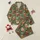 Festive Cow Lovers' Whimsical Highland Cow Christmas Pattern with Red Santa Hats, Holly & Snowflakes on Olive Green Satin Pajamas Set - 1