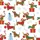 Dachshund Lovers' Whimsical Cartoon Dachshunds Festive Pattern with Red Sweaters, Blue Snowmen, White Background Satin Pajamas Set - 2