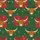 Highland Cow Lovers' Charming Rustic Warm Brown Highland Cow Heads, Barn Red Forest Green Festive Christmas Tree Pattern Satin Pajamas Set - 2