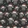 Rustic Holiday Enthusiasts' Textured Grunge Grey Highland Cow Seamless Christmas Pattern with Faded Red Santa Hats Satin Pajamas Set - 2