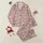 Kids' Dusty Rose Cartoon Farm Animal Pattern with Black & White Cows, Milk Bottles, Clovers Satin Pajamas Set - 1