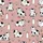 Kids' Dusty Rose Cartoon Farm Animal Pattern with Black & White Cows, Milk Bottles, Clovers Satin Pajamas Set - 2