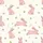Family Playful Cartoon Bunnies Pastel Pink Green Lavender Flowers Pale Blue Oval Shapes Pattern Satin Pajamas Set - 2