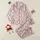 Couples' & Family's Soft Blush Pink Whimsical Bunny Fox Daisy Star Pattern Satin Pajamas Set - 1