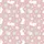 Couples' & Family's Soft Blush Pink Whimsical Bunny Fox Daisy Star Pattern Satin Pajamas Set - 2
