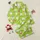 Cozy Lovers' Whimsical Fluffy Sheep, Hot Pink Flower, Vibrant Green Vine on Lime Green Pattern Satin Pajamas Set - 1