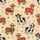 Holiday Animal Lovers' Festive Illustrative Cows in Santa Suits, Cowboy Hats, & Bright Christmas Lights Pattern Satin Pajamas Set - 2