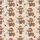 Holiday Cow Lovers' Cute Fluffy Highland Cows Red Santa Hats Buffalo Plaid Colorful Christmas Lights Beige Festive Pattern Satin Pajamas Set - 2