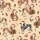 Farmhouse Christmas Fans Whimsical Hand-Drawn Cows with Santa Hats, Colorful String Lights & Holly on Cream Satin Pajamas Set - 2