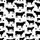 Kids' Black White Minimalist Rustic Farm Cattle Silhouette Seamless Pattern with Scattered Stars Satin Pajamas Set - 2