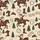 Country Christmas Families' Retro Cowboy Santa Horse Lasso Red Green Rustic Pattern Satin Pajamas Set - 2