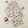 Christmas Families' Whimsical Raccoon Fox Red Santa Hat Poinsettia Holly Pattern Satin Pajamas Set - 1
