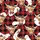 Festive Animal Lovers' Detailed Watercolor Highland Cow Red Plaid Bow Holly Berry Pattern Satin Pajamas Set - 2