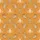 Loved Ones' Marigold Orange Whimsical Tan Bunny Chick Moth Doodle Pattern Satin Pajamas Set - 2