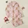Families' Whimsical Hand-Drawn Gingerbread Figures Pastel Pink Pine Tree Pattern Satin Pajamas Set - 1