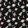 Family & Couples' Whimsical Black Space Astronauts Planets Pink Helmets Grey Off-White Seamless Pattern Satin Pajamas Set - 2