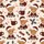 Cozy Christmas Fans' Fluffy Red Plaid Baby Highland Cow Pattern, Warm Browns, Hot Cocoa & Holly Satin Pajamas Set - 2