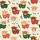 Cozy Christmas Fans' Whimsical Baby Highland Cow Pajama Plaid Gingerbread Pattern Satin Pajamas Set - 2
