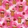 Whimsical Holiday Makers' Hot Pink Fuchsia Highland Cow Christmas Brushstroke Pattern Satin Pajamas Set - 2