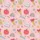 Educators' Pastel Pink School Theme Seamless Pattern with Red Apples, Yellow Pencils, Notebooks, Pastel Rainbows, Stars Satin Pajamas Set - 2