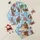 Tropical Vacation Enthusiasts' Cartoon Bigfoot Flamingo Beach Party, Hot Pink Hibiscus, Blue Monstera Leaves, Vibrant Summer Illustration Satin Pajamas Set - 1