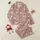 Dog Lovers' Dusty Rose Pink English Bulldog Realistic Illustrative Pattern with Faint Paw Prints Satin Pajamas Set - 1