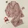 Holiday Animal Lovers' Whimsical Baby Calf Santa Hat Multi-Color Lights Dusty Rose Pattern Satin Pajamas Set - 1
