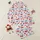 Patriotic Style Lovers' Whimsical Red Cherries Blue Bows White Stars Watercolor Pattern Satin Pajamas Set - 1