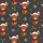Country Christmas Lovers' Playful Highland Cow Santa Hat Red Plaid Scarf Holly Snowflake Pattern Satin Pajamas Set - 2