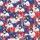 French Bulldog Lovers' Patriotic Illustrative Dogs in Uncle Sam Hats on Distressed Red White Blue Grunge Flag Stars Satin Pajamas Set - 2