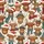 Highland Cow Lovers Whimsical Christmas Pattern: Brown Cows, Santa Hats, Plaid, Multi-Color Lights Satin Pajamas Set - 2