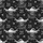 Highland Cow Lovers' Detailed Grayscale Christmas All-Over Pattern with Santa Hats & Holly Satin Pajamas Set - 2