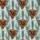 Rustic Holiday Enthusiasts' Painterly Highland Cow Snowy Forest Christmas Lights Repeat Pattern Satin Pajamas Set - 2