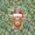 Farmhouse Holiday Enthusiasts' Watercolor Highland Cow Santa Hat Red Berries Green Holly Foliage MOOOY CHRISTMAS Satin Pajamas Set - 2