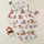 Festive Family Fans' Whimsical Highland Cow & Snowman Christmas Pattern Rusty Orange Red Stripes Satin Pajamas Set - 1