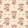 Winter Lovers' Whimsical Baby Highland Cow Hot Pink Gold Glitter Snowflake Knitted Hat Pattern Satin Pajamas Set - 2