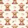 Holiday Lovers' Whimsical Fluffy Baby Highland Cow Santa Plaid Cocoa Snow Seamless Pattern Satin Pajamas Set - 2