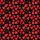 Women's Rich Black & Vibrant Red Scattered Hand-Drawn Hearts Solid Outline Polka Dot & Arrow Motifs Satin Pajamas Set - 2