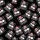 Humorous Holiday Lovers' Black Red White Naughty List Checkbox Pattern Funny Excuse Text Santa Hats Satin Pajamas Set - 2