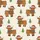 Holiday Enthusiasts Whimsical Highland Cow Calves Christmas Lights Buffalo Plaid Pattern Satin Pajamas Set - 2