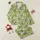 Grandma Golfers' Whimsical Golf Course Scene with Cheerful Elderly Women, Green Orange Brown Plaid & 'Looking For Eagles' Script Satin Pajamas Set - 1