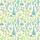 Botanical Lovers' Hand-Drawn Watercolor Desert Cacti & Succulents Pattern, Sage, Teal, Coral Blossoms Satin Pajamas Set - 2