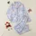 Unicorn Lovers' Whimsical Pastel Periwinkle Blue Cartoon Unicorns & Believe Magic Script Pattern Satin Pajamas Set - 1