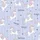 Unicorn Lovers' Whimsical Pastel Periwinkle Blue Cartoon Unicorns & Believe Magic Script Pattern Satin Pajamas Set - 2