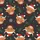 Family Christmas Enthusiasts' Whimsical Highland Cow Red Santa Hat Holly Buffalo Plaid Snowflake Design Satin Pajamas Set - 2