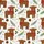 Highland Cow Lovers' Festive Farmhouse Calves Tartan Scarf Pine Holly String Light Pattern Satin Pajamas Set - 2