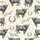 Cattle Enthusiasts' Cream & Black Vintage Etched Highland Cattle Rustic Western Seamless Pattern Satin Pajamas Set - 2