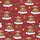 Christmas Lovers' Vibrant Red Whimsical Highland Cow Santa Hat Gingerbread Holly Snow Design Satin Pajamas Set - 2